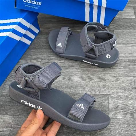 chanclas adidas grises|adidas sandals new model.